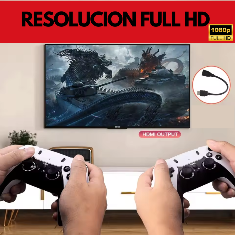 RetroMaster HD™: Consola inalámbrica USB HD Game Stick TV