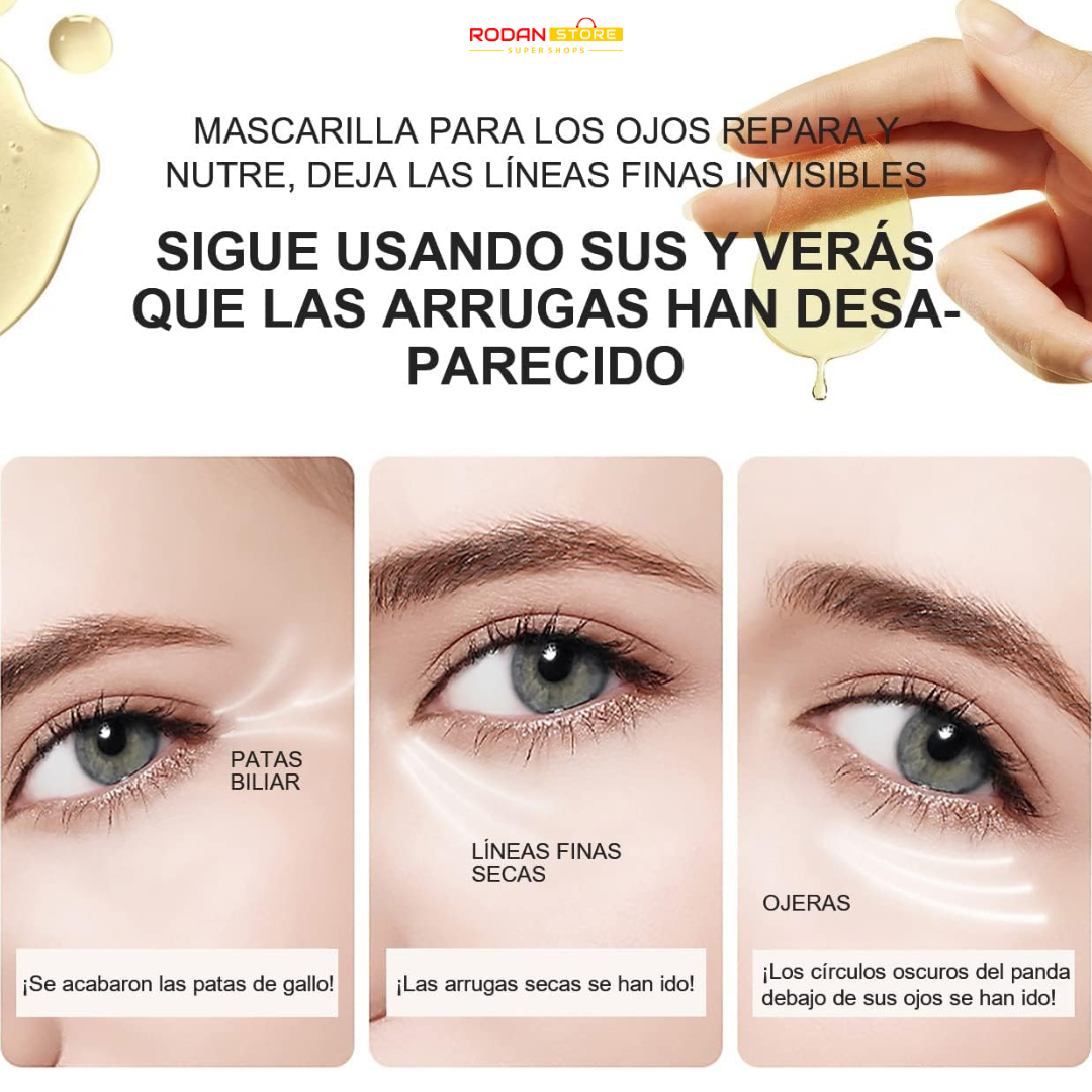 Gold Eye Mask™: Rejuvenece e Hidrata tu Mirada con Oro de 24k (60 parches)