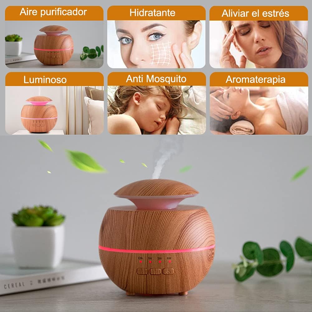 AromaMist ZenFlow™ Humidificador y Difusor de Aceites Esenciales