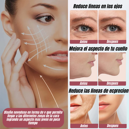 VitaGlow™: Masajeador Facial con Microcorriente y Vibración Estimulante