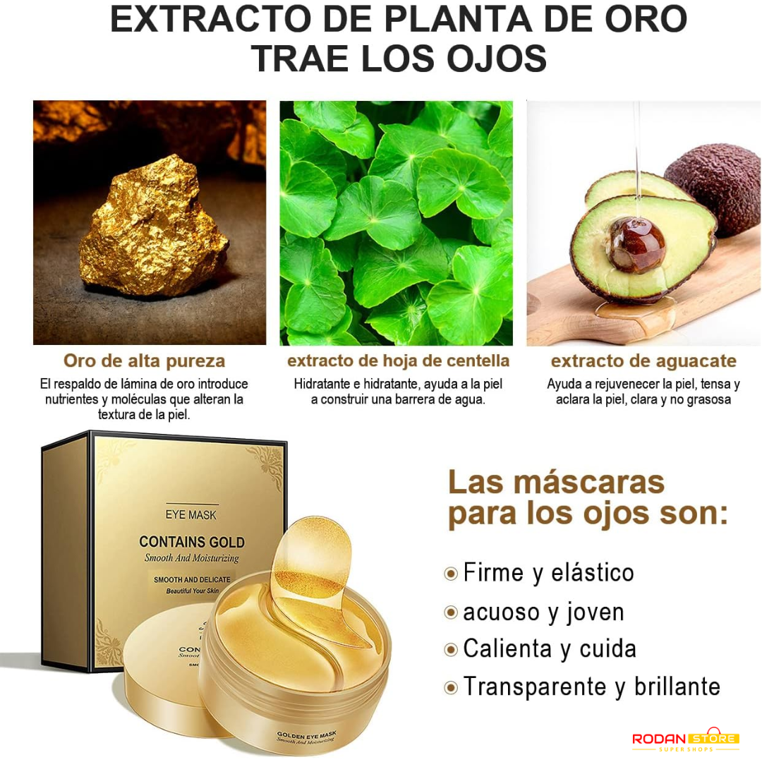 Gold Eye Mask™: Rejuvenece e Hidrata tu Mirada con Oro de 24k (60 parches)